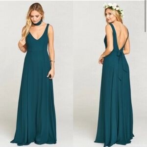 🫟 Show Me Your MuMu - NWT Teal Maxi Dress, Sz L